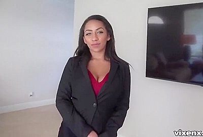 Big Tit Realtor Getting Her Eager Fuck Hole Pounded