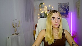 Busty petite teen 18+ blonde webcam solo show