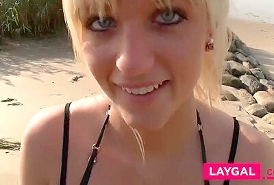 Cute Blonde Beach Sex