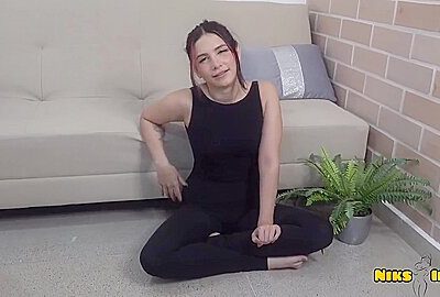 Cute Stepsister Fucked During Her Meditation – Min Galilea