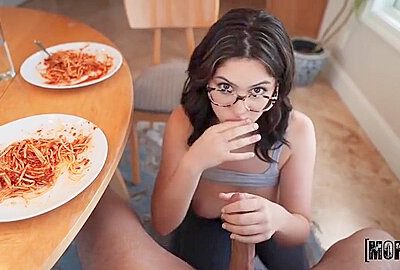 Ellie Nova Sexy Spaghetti Dinner