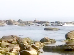 French couple fuck on the Beach