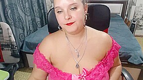 HUge natural boobs BBW milf webcam solo show