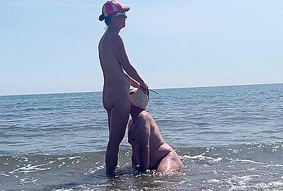 Mistress Punishes Her Husband In The Sea