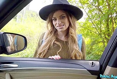 Nicole Rae – Hitchhiker Sucks Big Dick For Ride