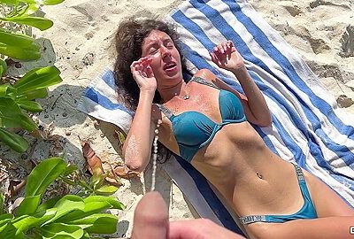 Pissed A Girl On A Public Beach – She Was Shocked