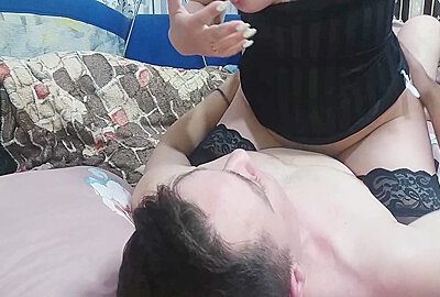 Real Trio. Wife Fucks In Front Of Her Husband And Talks