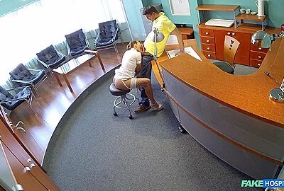 Sensual Nurse Heals Patient With Hard Office Sex