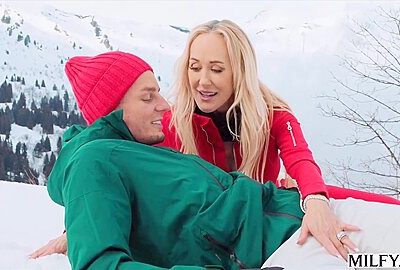 Ski Instructor Brandi Teaches legal-age Stud New Tricks