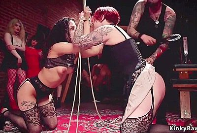 Slaves Tormenting At Bdsm Party